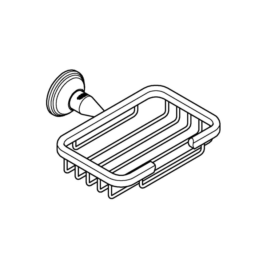 GROHE 40659001 - Repisa de esquina ESSENTIALS AUTHENTIC, acabado cromo brillante