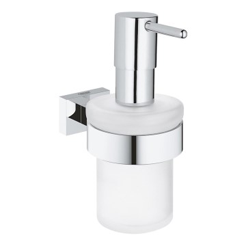 GROHE 40756001 - Dispensador de jabón líquido ESSENTIALS CUBE de 160 ml, cromo brillante