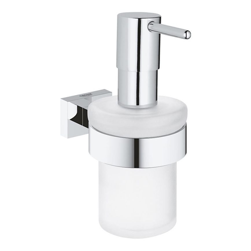 GROHE 40756001 - Dispensador de jabón líquido ESSENTIALS CUBE de 160 ml, cromo brillante