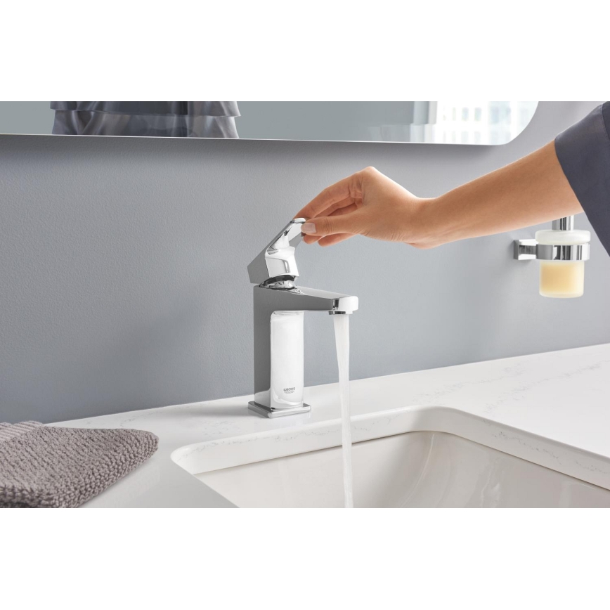 GROHE 40756001 - Dispensador de jabón líquido ESSENTIALS CUBE de 160 ml, cromo brillante