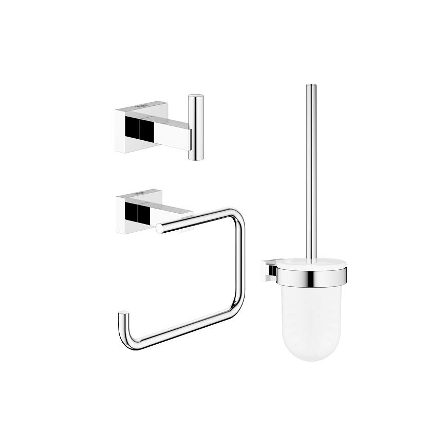 GROHE 40757001 - Juego de accesorios ESSENTIALS CUBE en cromo brillante