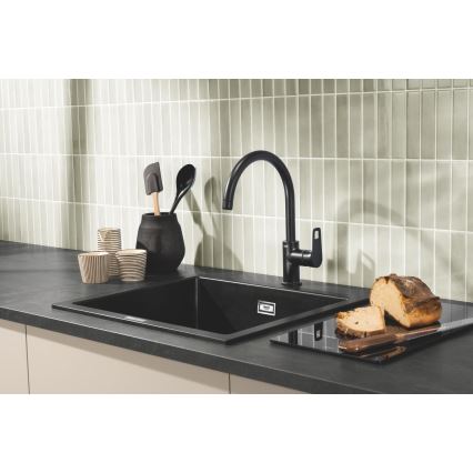 GROHE 40786K00 - Repisa de cristal 450 × 240 × 19 mm negra