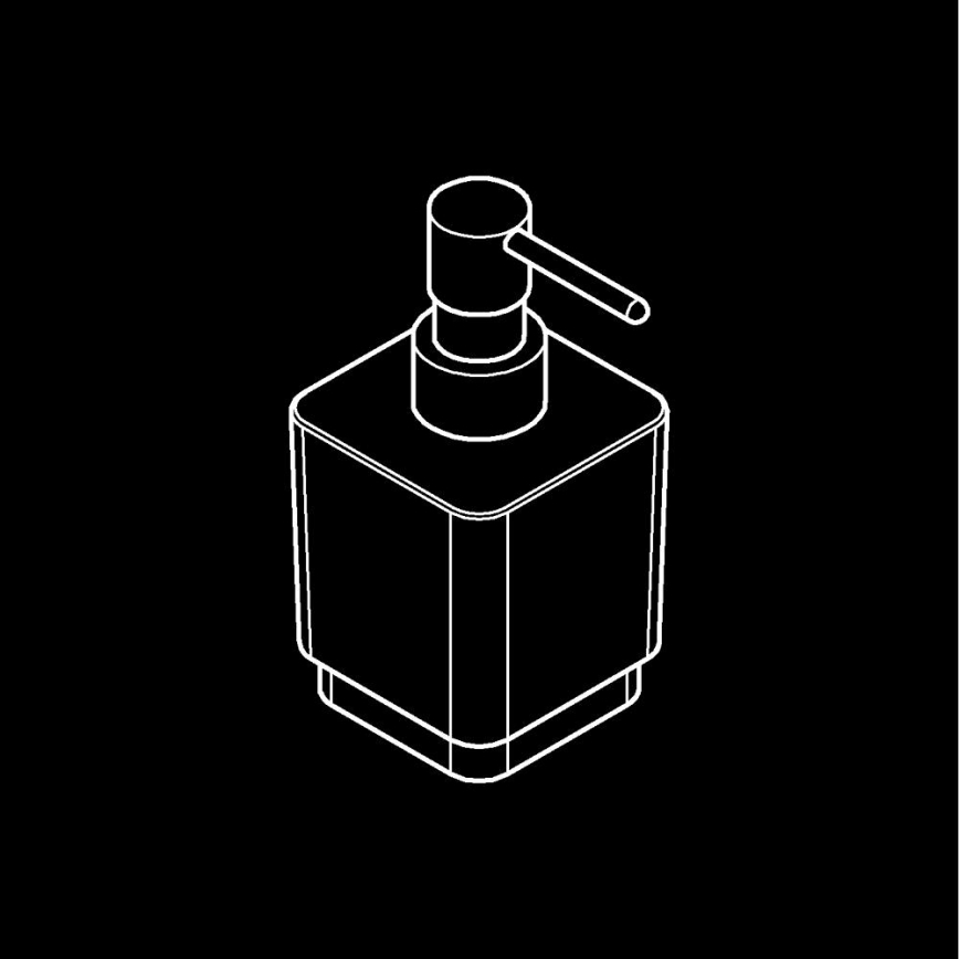 GROHE 40805000 - Dispensador de jabón líquido SELECTION CUBE 300 ml, cromo brillante