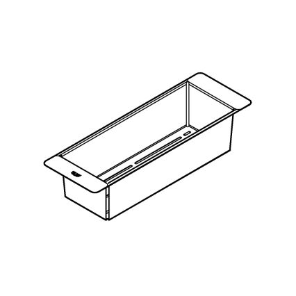 GROHE 40852SD0 - Escurridor multifuncional 450 × 150 × 100 mm acero inoxidable