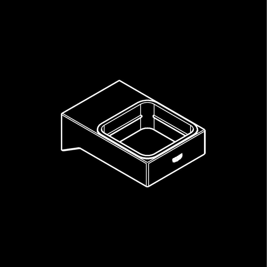 GROHE 40865000 - Soporte SELECTION CUBE cromo brillante