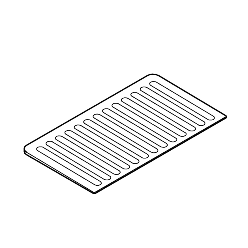 GROHE 40872K00 - Bandeja de goteo 450 x 250 mm cerámica/negra