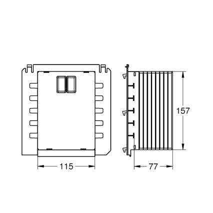 GROHE 40911000 - Arqueta de inspección RAPID SL blanca