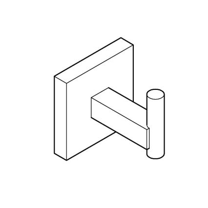 GROHE 40961000 - Gancho para albornoz START CUBE cromo brillante