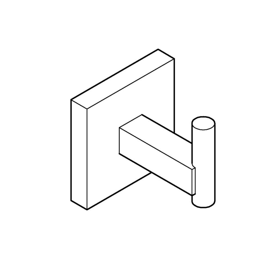 GROHE 40961000 - Gancho para albornoz START CUBE cromo brillante