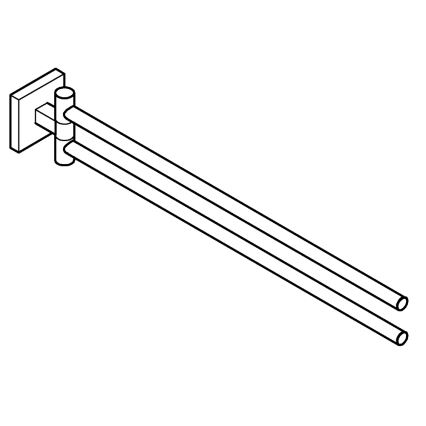 GROHE 40976000 - Toallero START CUBE 438 mm cromo brillante