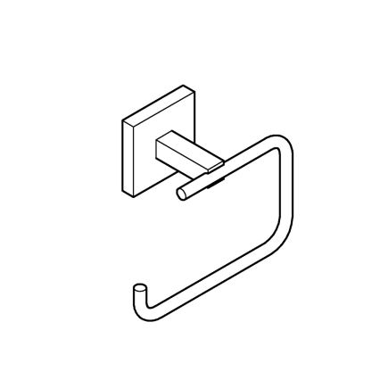 GROHE 40978DC0 - Portarrollos para papel higiénico START CUBE, acero inoxidable