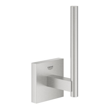 GROHE 40979DC0 - Soporte para rollo de papel higiénico de repuesto START CUBE, acabado cromado brillante