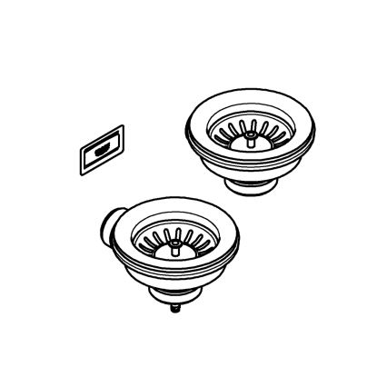 GROHE 40997DL0 - Kit de desagüe accesorio en acabado bronce