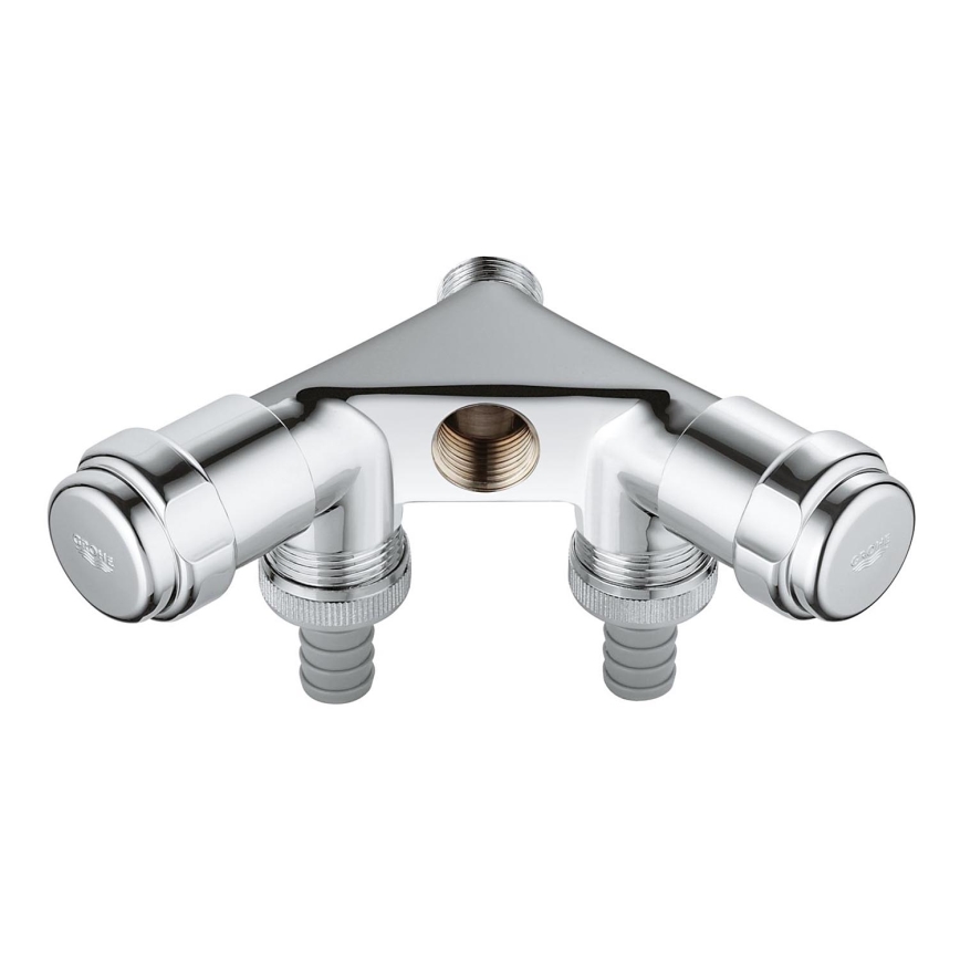 GROHE 41020000 - Válvula doble EGGEMANN 12” cromado brillante