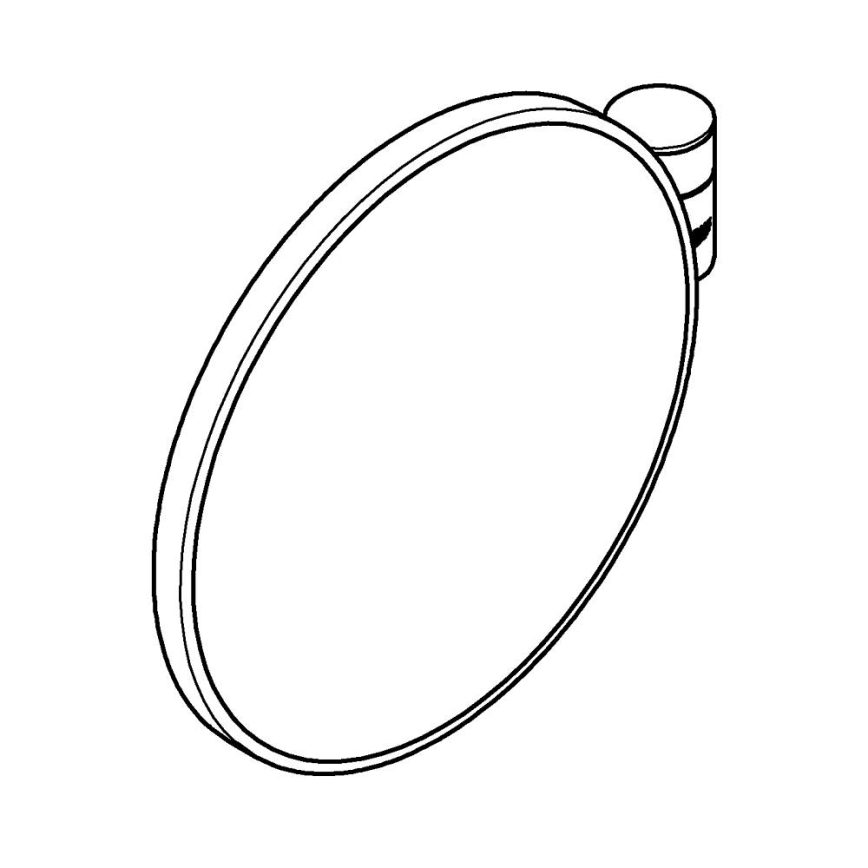 GROHE 41077000 - Espejo cosmético SELECTION 20 × 20 cm cromo brillante