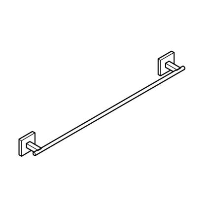 GROHE 410892430 - Toallero de 600 mm, negro