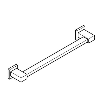 GROHE 41095DC0 - Asa para bañera QUICKFIX START CUBE 504 mm bambú/marrón