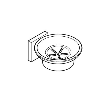 GROHE 41096000 - Jabonera START CUBE 110 × 56 × 125 mm cromo brillante