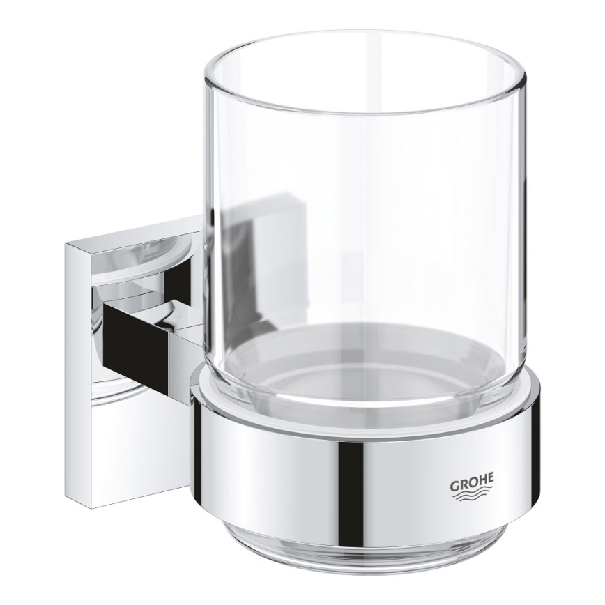 GROHE 41097000 - Vaso con soporte, acabado cromo brillante