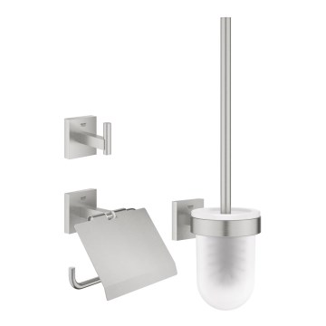 GROHE 41123DC0 - Juego de accesorios START CUBE en acero inoxidable