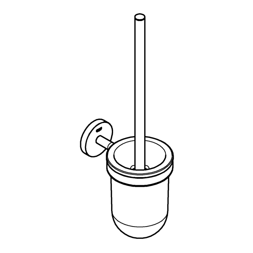 GROHE 41169000 - Juego de limpieza para inodoro START, acabado en cromo mate