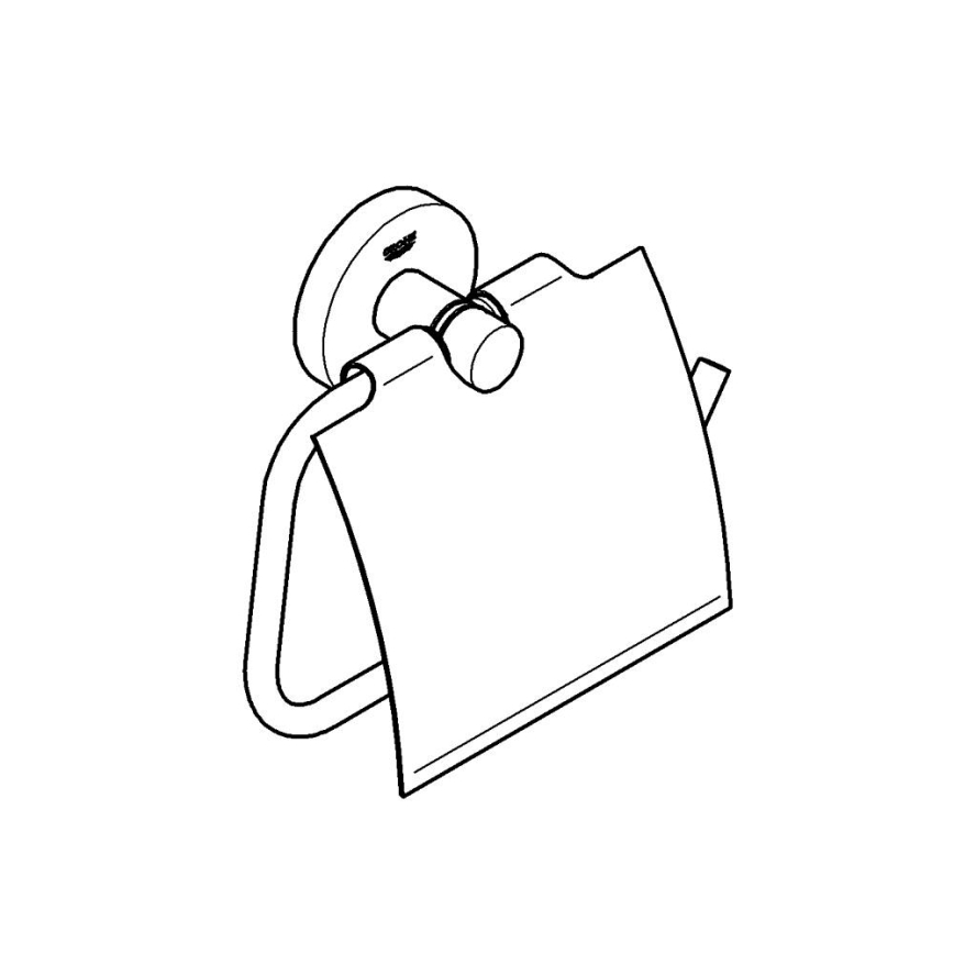 GROHE 41179DC0 - Portarrollos de papel higiénico ESSENTIALS en acero inoxidable