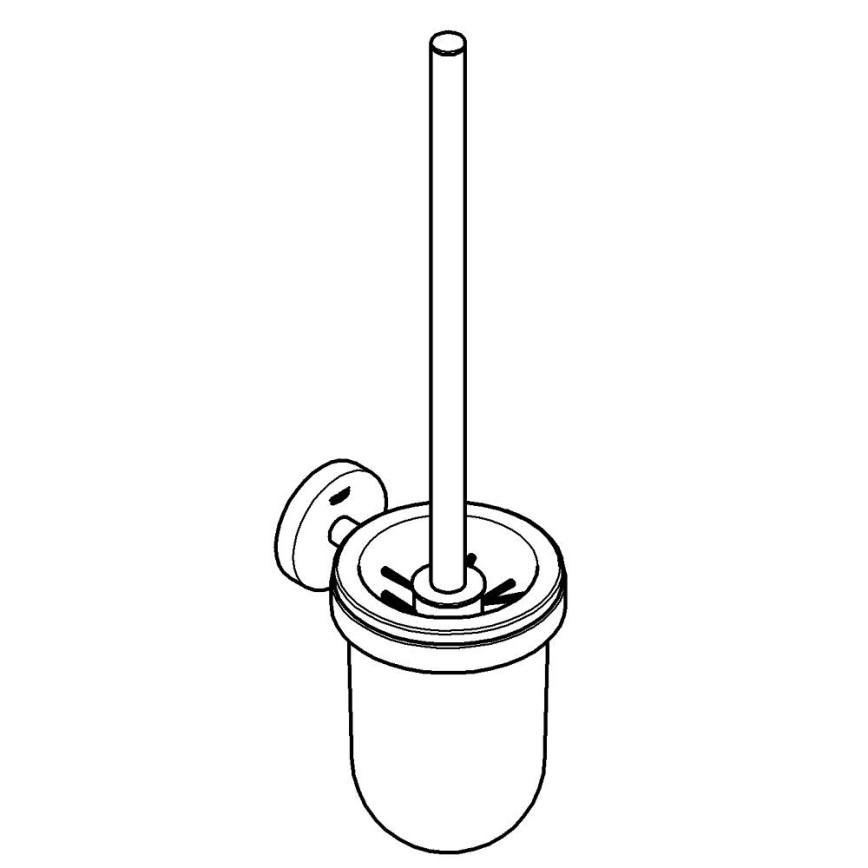 GROHE 41185DC0 - Juego de limpieza para inodoro ESSENTIALS de acero inoxidable