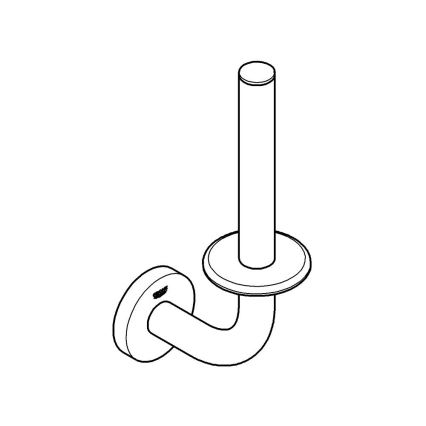 GROHE 41186000 - Soporte para rollo de papel higiénico START, cromo brillante