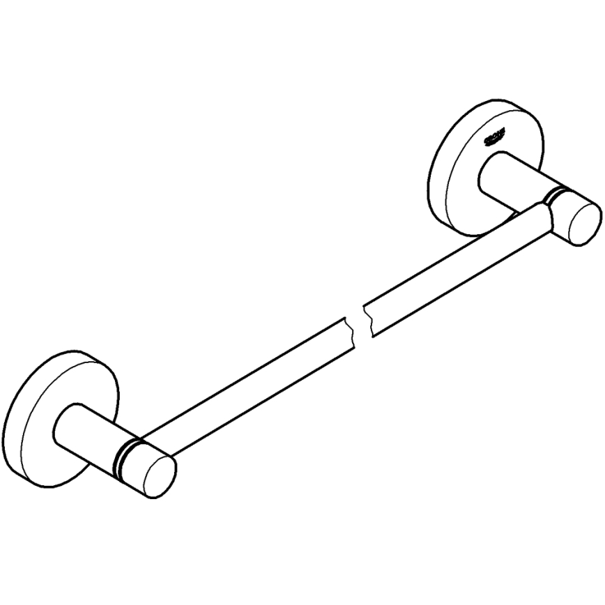 GROHE 41197DC0 - Toallero START 504 mm acero inoxidable