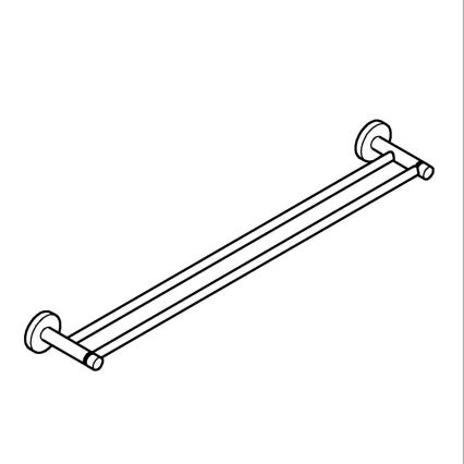 GROHE 41203000 - Toallero de doble brazo START 654 mm cromo brillante
