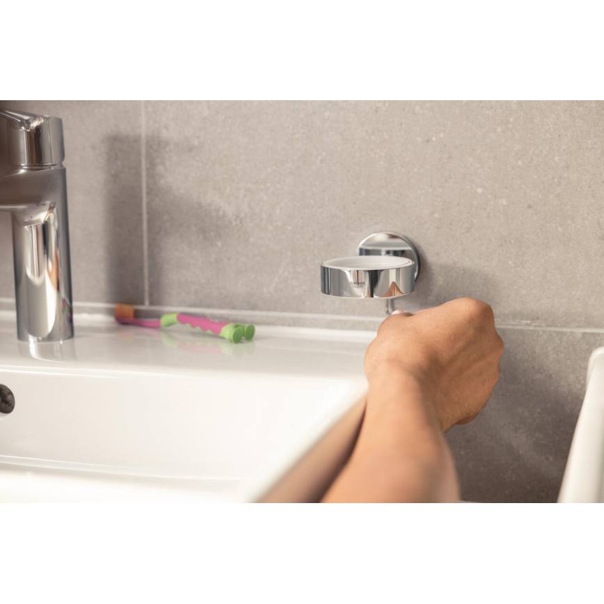 GROHE 41204DC0 - Juego de accesorios para inodoro 3 en 1 START acero inoxidable