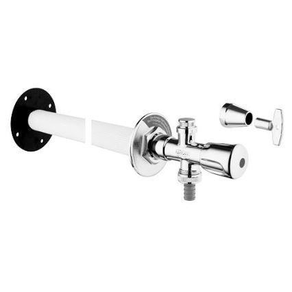 GROHE 41208000 - Válvula mural exterior EUROTEC DN 15 con acabado en cromo brillante