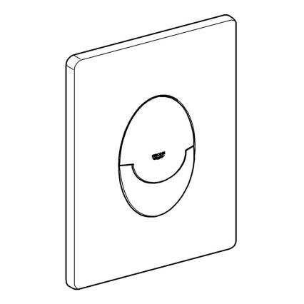 GROHE 42304000 - Placa de accionamiento SKATE AIR 156 × 197 mm cromo brillante