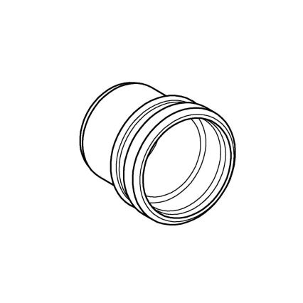 GROHE 42766000 - Tubo espaciador 76 mm, cromo brillante