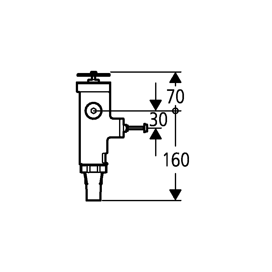 GROHE 43996000 - Mecanismo de descarga a presión RONDO 3” cromo brillante