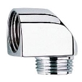 GROHE 45304000 - Codo de ducha DN 15 × DN 15, acabado cromo brillante