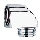 GROHE 45304000 - Codo de ducha DN 15 × DN 15, acabado cromo brillante