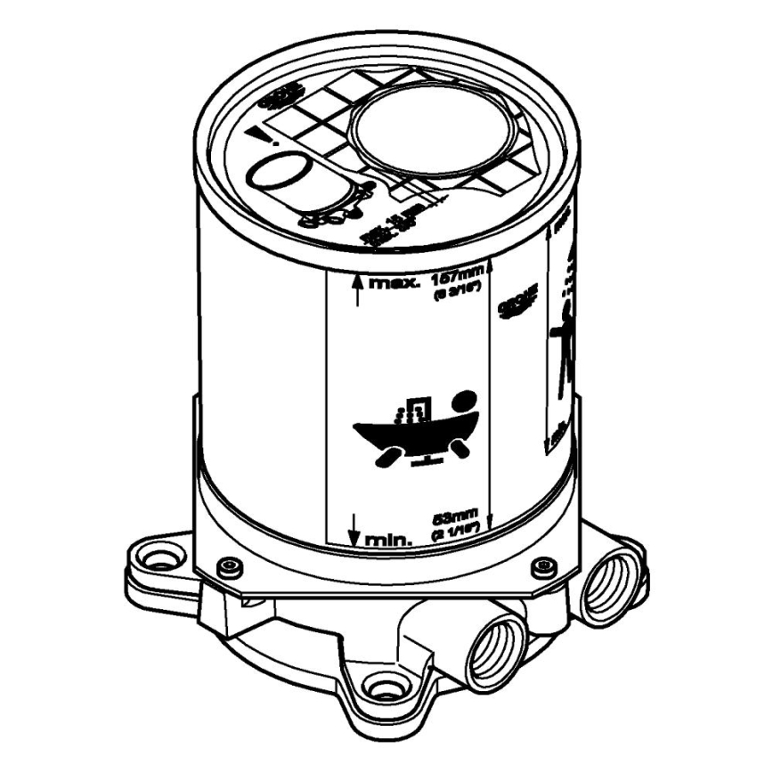 GROHE 45984001 - Kit empotrado DN 15, latón