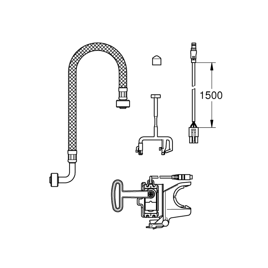 GROHE 46944001 - Kit de instalación SENSIA ARENA blanco