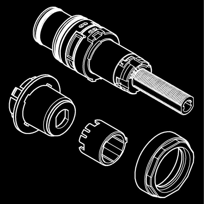 GROHE 48359000 - Cartucho SMARTCONTROL, cromo brillante