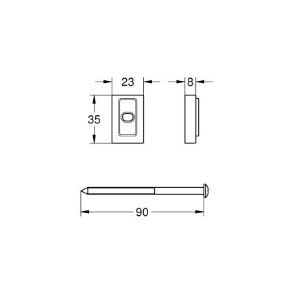 GROHE 48606001 - Arandela de separación VITALIO UNIVERSAL cromado brillante