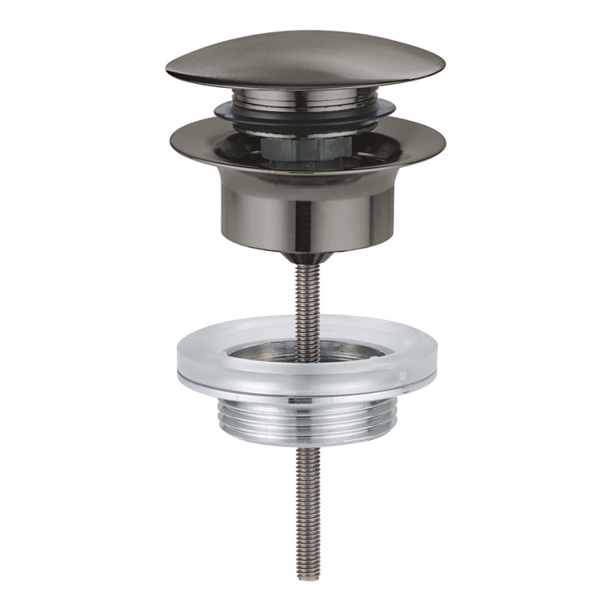 GROHE 65807AL0 - Conjunto de desagüe para lavabos con rebosadero, grafito