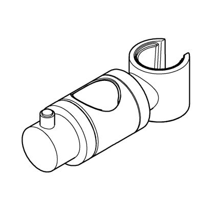 GROHE 6765000-Deslizador para barra de ducha RELEXA, RAINSHOWER y EUPHORIA 24,7 mm cromado
