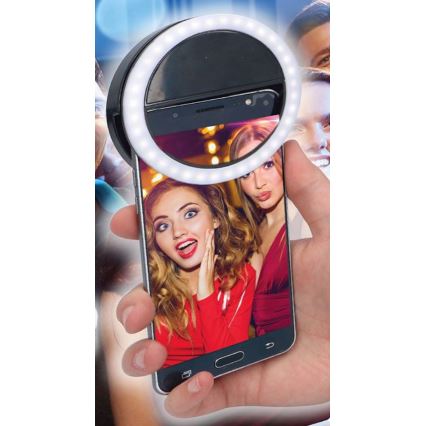 Grundig 10442 - Luz de anillo LED para selfies RING 3V