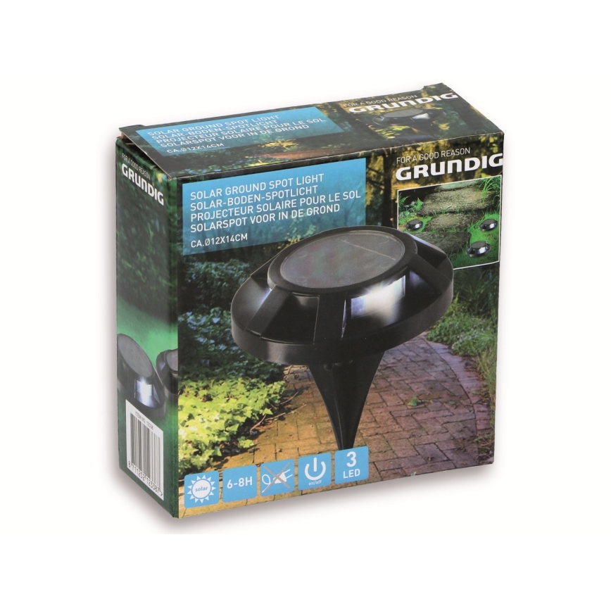 Grundig 12338 - LED Lámpara solar 3xLED/1xAAA