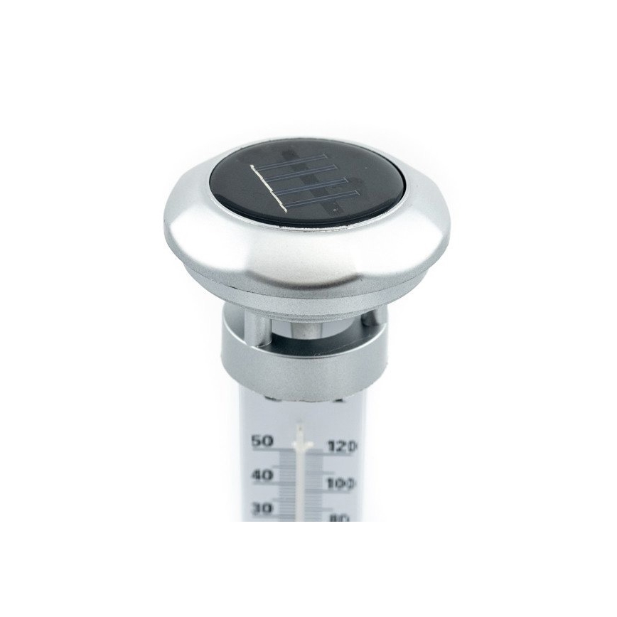 Grundig 89640 - Lámpara solar LED con termómetro 1xLED/1,2V 600 mAh IP44