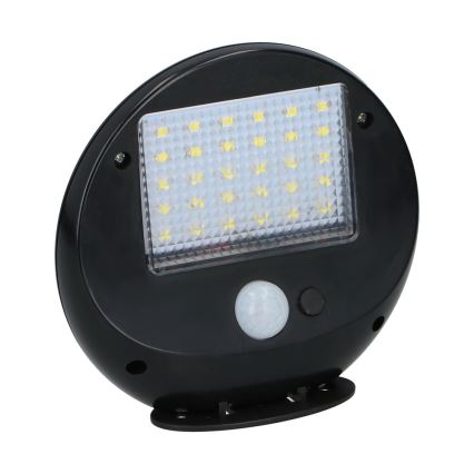 Grundig - Juego de 2 lámparas solares de pared LED con sensor de movimiento y crepúsculo LED/3,2V 600 mAh