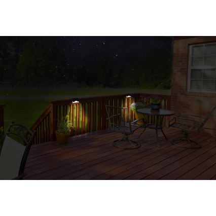 Grundig - Juego de 4 luces solares de pared LED/1,2V 600 mAh IP44