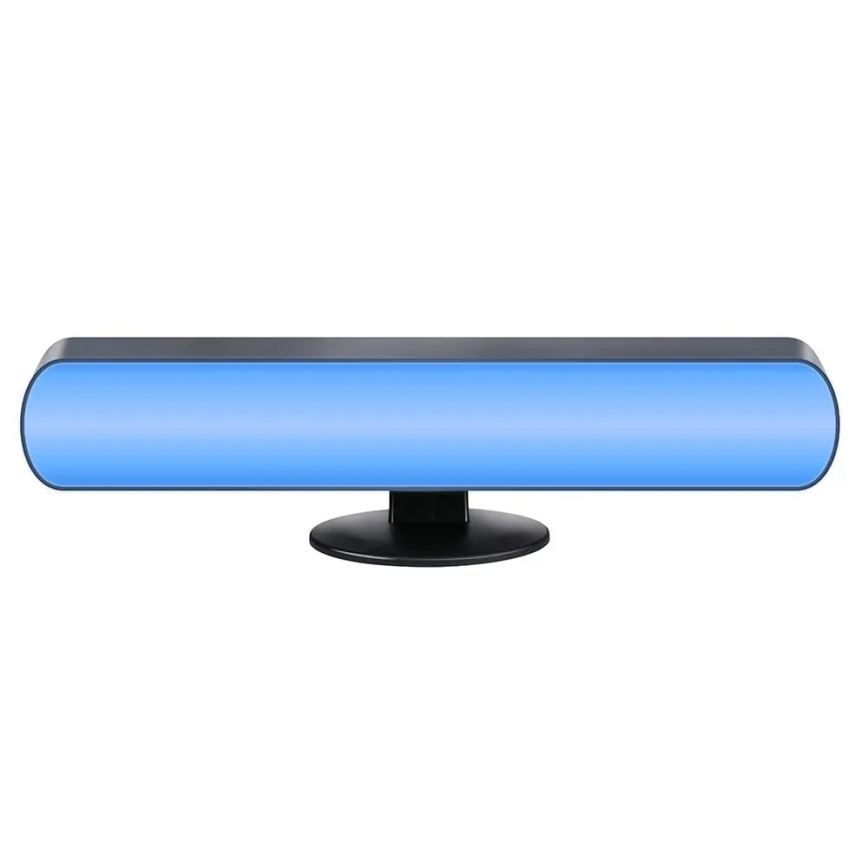 Grundig - Lámpara de mesa LED RGBW regulable LED/0,7W/5V negra + mando a distancia