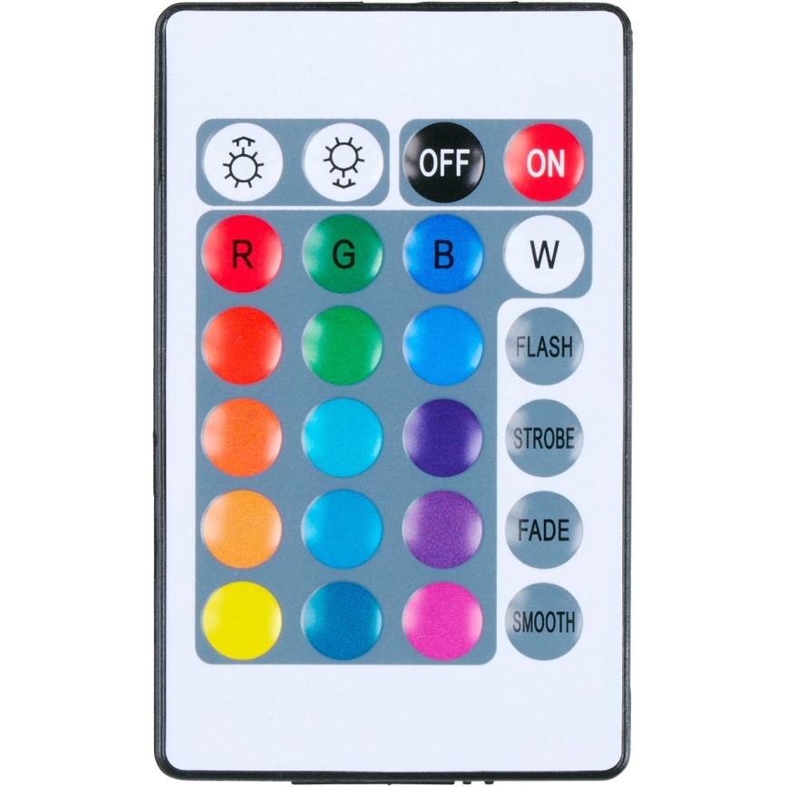 Grundig - Lámpara de mesa LED RGBW regulable LED/0,7W/5V negra + mando a distancia